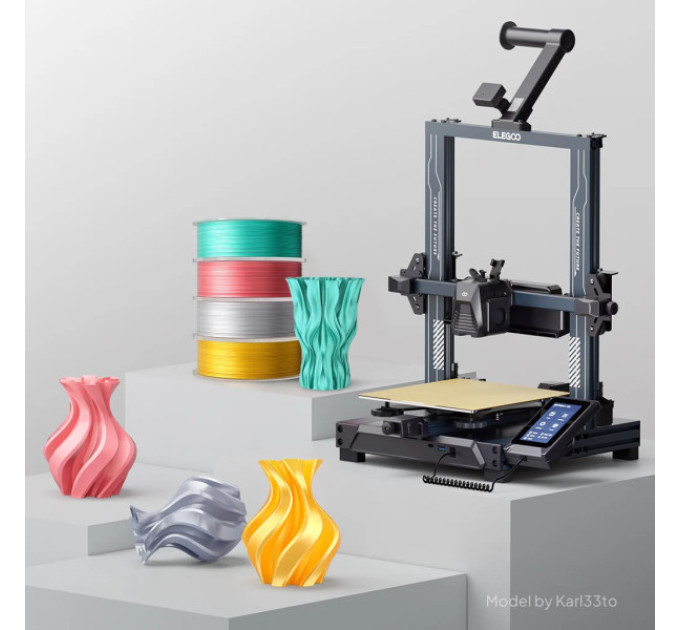 Філамент ELEGOO PLA Silk Yellow Purple 1.75mm, екологічна паперова котушка, 1kg (50.203.0706)