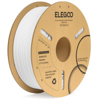 Філамент ELEGOO PLA+ White 1.75mm , екологічна паперова котушка, 1kg (50.203.0049)