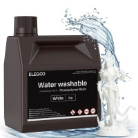 Фотополімерна смола для 3D принтера ELEGOO Water Washable Resin 2000G White