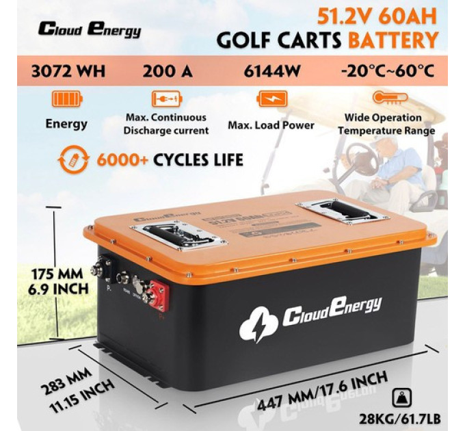 Акумулятор Cloudenergy 48 В (51,2 В) LiFePO4