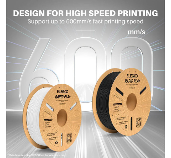 Філамент ELEGOO RAPID PLA+ Red 1.75mm , екологічна паперова котушка, 1kg (50.203.0119)