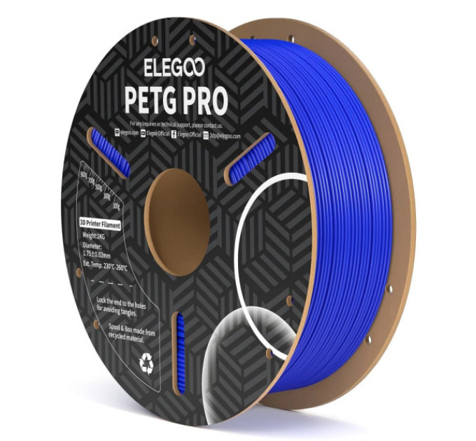 Філамент ELEGOO PETG PRO Blue 1KG 1.75mm, 1kg (50.203.0201)