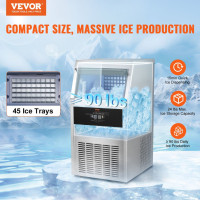 Льодогенератор Vevor SSX80 36кг льоду за 24 години, 11кг бак