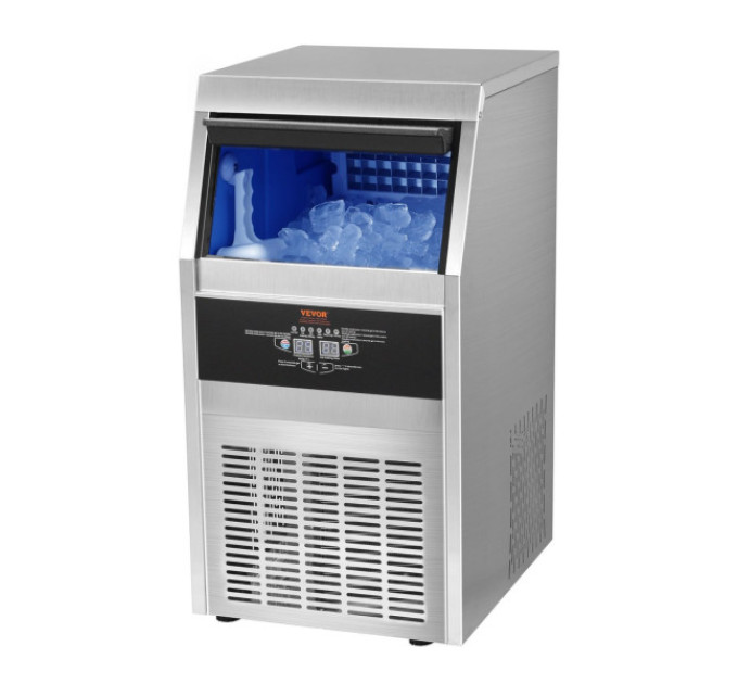 Льодогенератор Vevor SSX80 36кг льоду за 24 години, 11кг бак