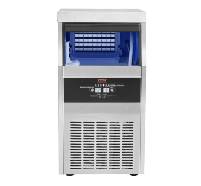 Льодогенератор Vevor SSX80 36кг льоду за 24 години, 11кг бак