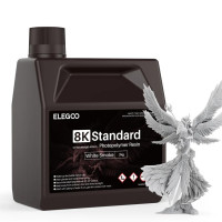 Фотополімерна смола для 3D принтера ELEGOO Standard Resin 8k 2000G White Smoke