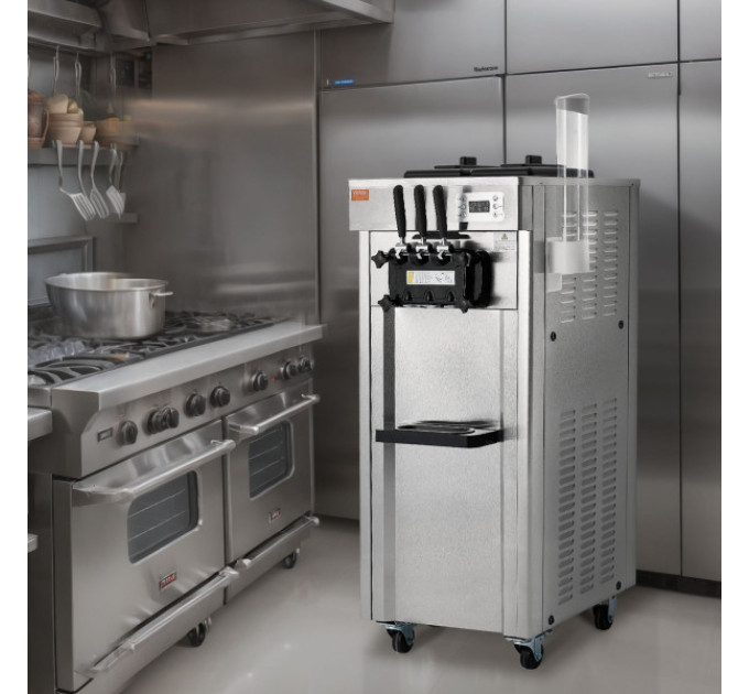 Машина для м'якого морозива VEVOR CKX300PRO-A19 ,21-31 л/год,3 смаки