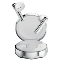 Навушники QCY FairyBuds T21 TWS, Bluetooth 5.3. сріблясті