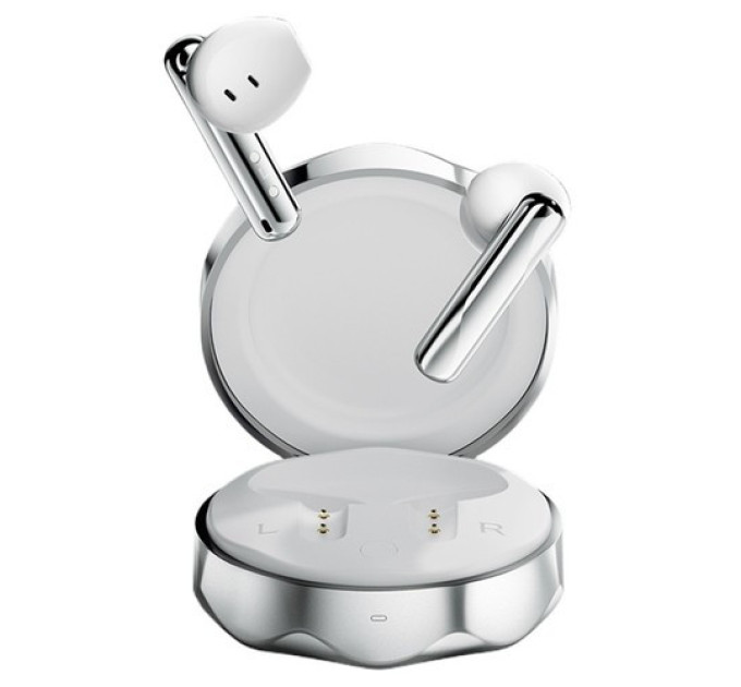 Навушники QCY FairyBuds T21 TWS, Bluetooth 5.3. сріблясті