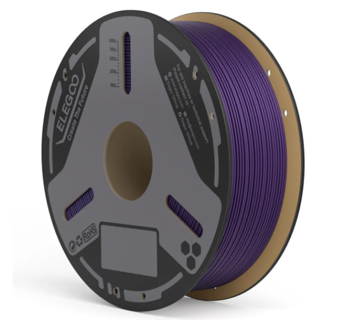 Філамент ELEGOO PLA-CF Carbon Fiber Purple 1.75mm , екологічна паперова котушка, 1kg (50.203.0968)
