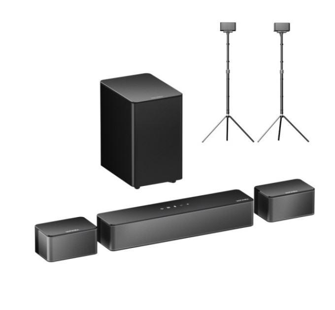 Саундбар Ultimea Poseidon D50 5.1 + 1 пара * стійки для динаміків Steady 300