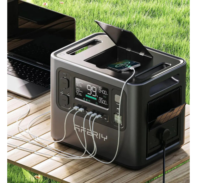 Зарядна станція AFERIY P210 2400W, 2048Wh LiFePO4 Battery, 13 Outputs