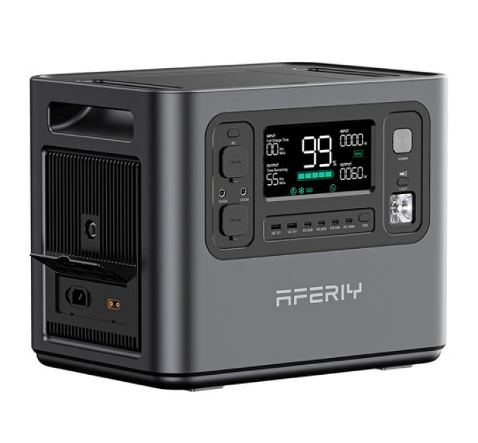 Зарядна станція AFERIY P210 2400W, 2048Wh LiFePO4 Battery, 13 Outputs
