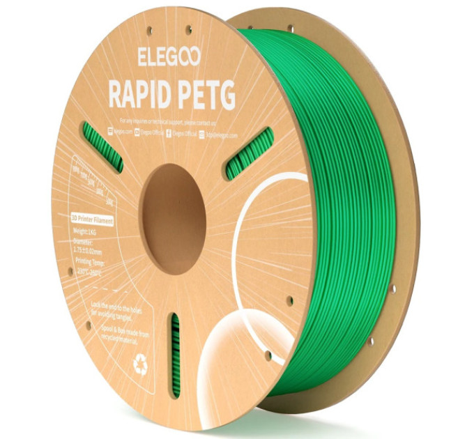 Філамент ELEGOO RAPID PETG Black 1KG 1.75mm, 1kg (50.203.0216)