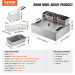 Коммерційна електрична фритюрниця VEVOR SC-83 2500 Вт, 12 л