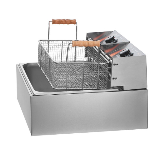 Коммерційна електрична фритюрниця VEVOR SC-83 2500 Вт, 12 л