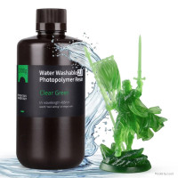 Фотополімерна смола для 3D принтера ELEGOO Water Washable Resin V2.0 1000G Clear Green