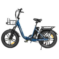 Електричний велосипед SAMEBIKE C05 Pro, двигун 500 Вт, акумулятор 36 В 13 Аг - синій