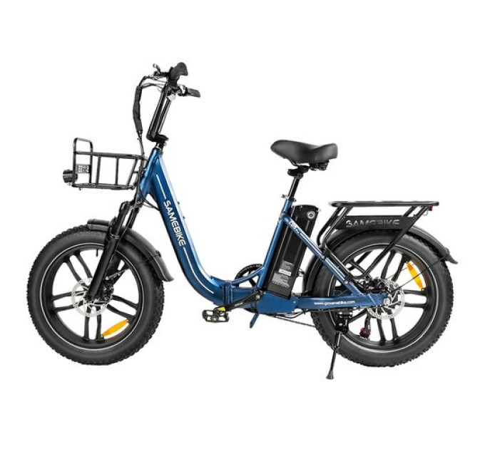 Електричний велосипед SAMEBIKE C05 Pro, двигун 500 Вт, акумулятор 36 В 13 Аг - синій