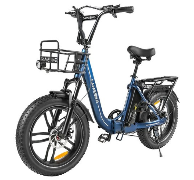 Електричний велосипед SAMEBIKE C05 Pro, двигун 500 Вт, акумулятор 36 В 13 Аг - синій