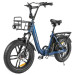Електричний велосипед SAMEBIKE C05 Pro, двигун 500 Вт, акумулятор 36 В 13 Аг - синій