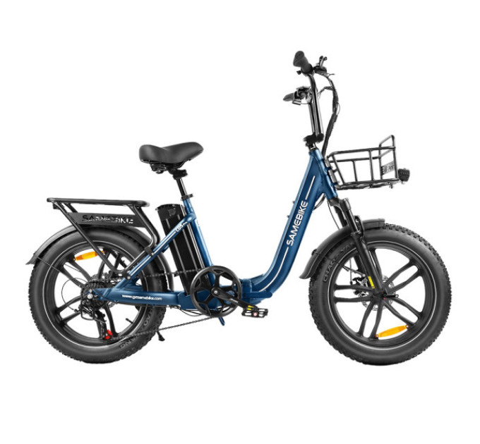 Електричний велосипед SAMEBIKE C05 Pro, двигун 500 Вт, акумулятор 36 В 13 Аг - синій