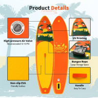 Дошка для веслування стоячи FunWater SUPFW31B 335*84*15 см  Помаранчева