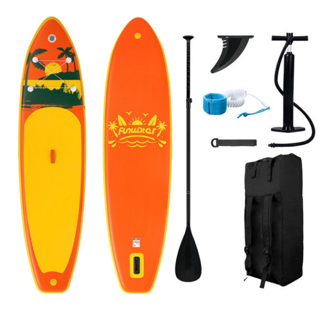 Дошка для веслування стоячи FunWater SUPFW31B 335*84*15 см  Помаранчева