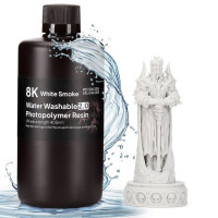 Фотополімерна смола для 3D принтера ELEGOO Water Washable V2.0 Resin 8k 1000G White Smoke