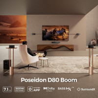Комплект динаміків Ultimea Poseidon D80 Boom 7.1 із сабвуфером, пікова потужність 500 Вт