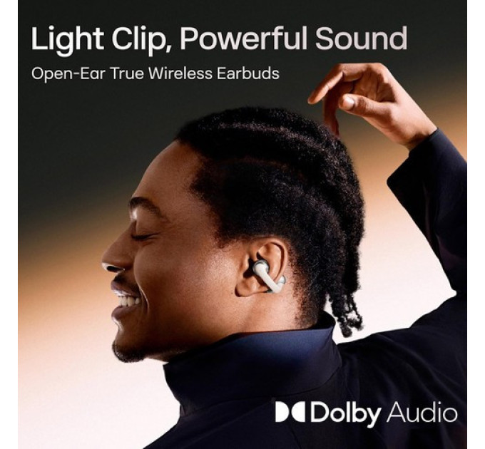 Навушники SHOKZ OpenDots ONE , Dolby Audio, до 40 годин відтворення - сірі