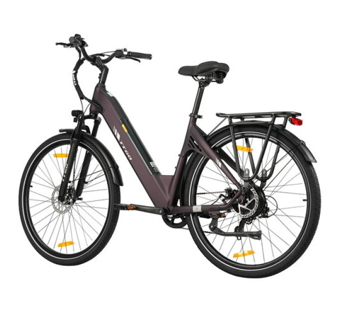 Електричний велосипед TTGO C3 SE, двигун 250 Вт, акумулятор 36 В 18 Аг - фіолетовий