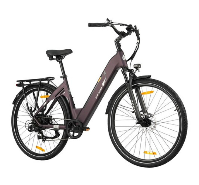 Електричний велосипед TTGO C3 SE, двигун 250 Вт, акумулятор 36 В 18 Аг - фіолетовий