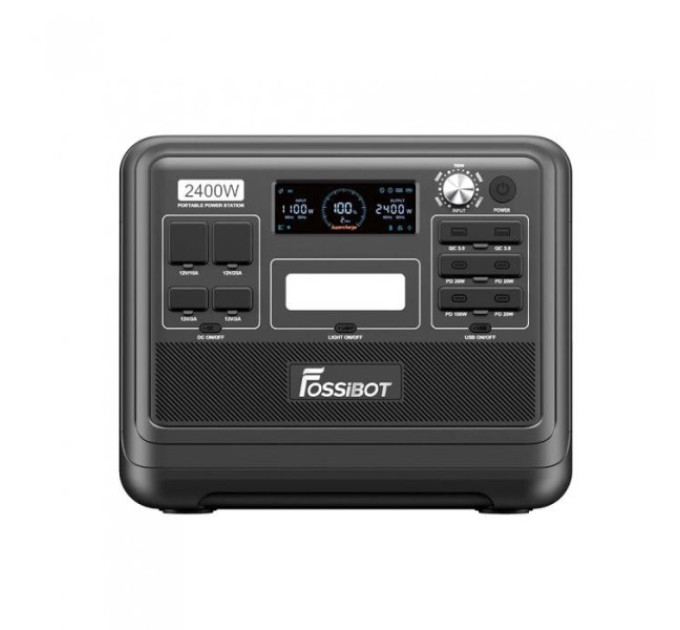 Зарядна станція Fossibot F2400 чорна NEW (версія з Wi-Fi)