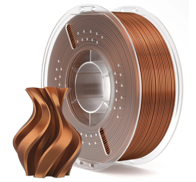 Філамент ELEGOO PLA Silk Copper 1.75mm, екологічна паперова котушка, 1kg (50.203.0693)