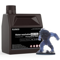 Фотополімерна смола для 3D принтера ELEGOO Water Washable ABS-Like Resin 2000G Smoky Black