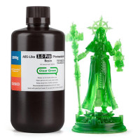 Фотополімерна смола для 3D принтера ELEGOO ABS-Like 3.0 pro resin 1000G Clear Green