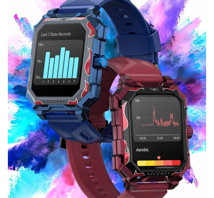 Смарт-годинник LOKMAT Ocean Max Sport червоний
