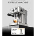 Напівавтоматична еспресо-машина HiBREW H10A, 20 бар, для холодної/гарячої кави - срібляста