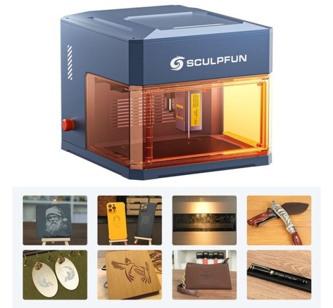 Лазерний гравер SCULPFUN iCube Ultra 12 Вт
