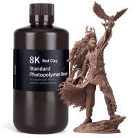 Фотополімерна смола для 3D принтера ELEGOO Standard Resin 8K 1000G Red Clay