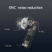 Навушники MEES M6 Pro, ANC+ENC, Bluetooth 5.2, HiFi звук, HD-дзвінки - білі