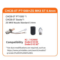 Hotend Kit Trianglelab PT1000 CHCB-OT з насадкою ZS MK8 ST 0,4 мм