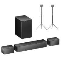 Саундбар Ultimea Poseidon D60 5.1 + 1 пара * стійки для динаміків Steady 300