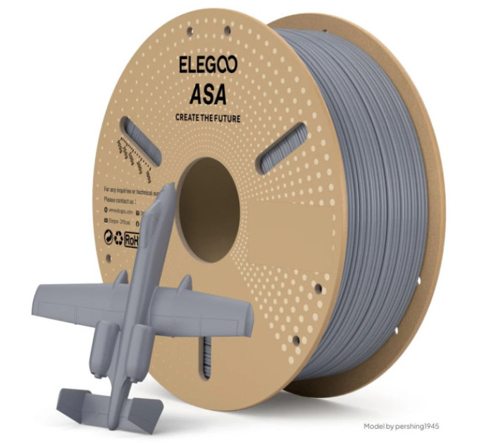 Філамент ELEGOO ASA Grey 1KG 1.75mm, 1kg (50.203.0738)