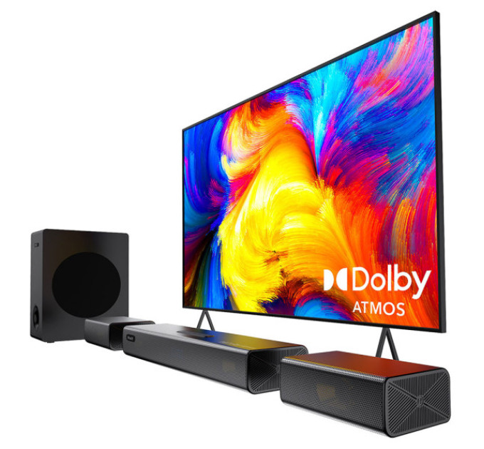 Комплект динаміків Hiwill A41 Pro 4.1 Soundbar, Dolby Atmos, 7 драйверів, пікова потужність 320 Вт