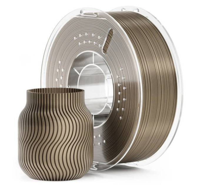 Філамент ELEGOO PLA Metallic Gold 1.75mm, екологічна паперова котушка, 1kg (50.203.0740)