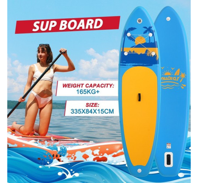Дошка для веслування стоячи FunWater SUPFW31E 335*84*15 см синя