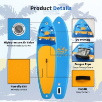Дошка для веслування стоячи FunWater SUPFW31E 335*84*15 см синя